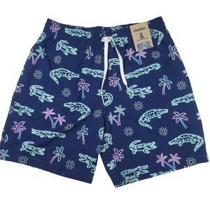 Chubbies Men’s Swim Trunks, Size Medium “Neon Glades Alligator” Style